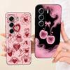 For Tecno Camon 40 Pro 4G Case CM6 Cover bow flower Painted Case Soft Silicone Bumper For Tecno Camon40 4G 40Pro Case Capa