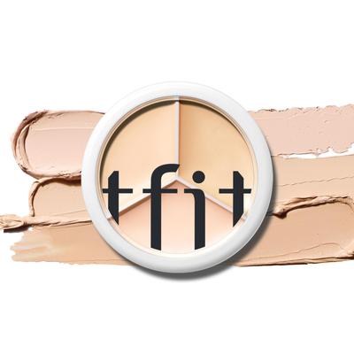 TFIT Cover-Up Pro Korektor / 15 g Tři Barvy Póry Tmavé Kruhy Kompaktní Vše v Jednom 00 Světlý