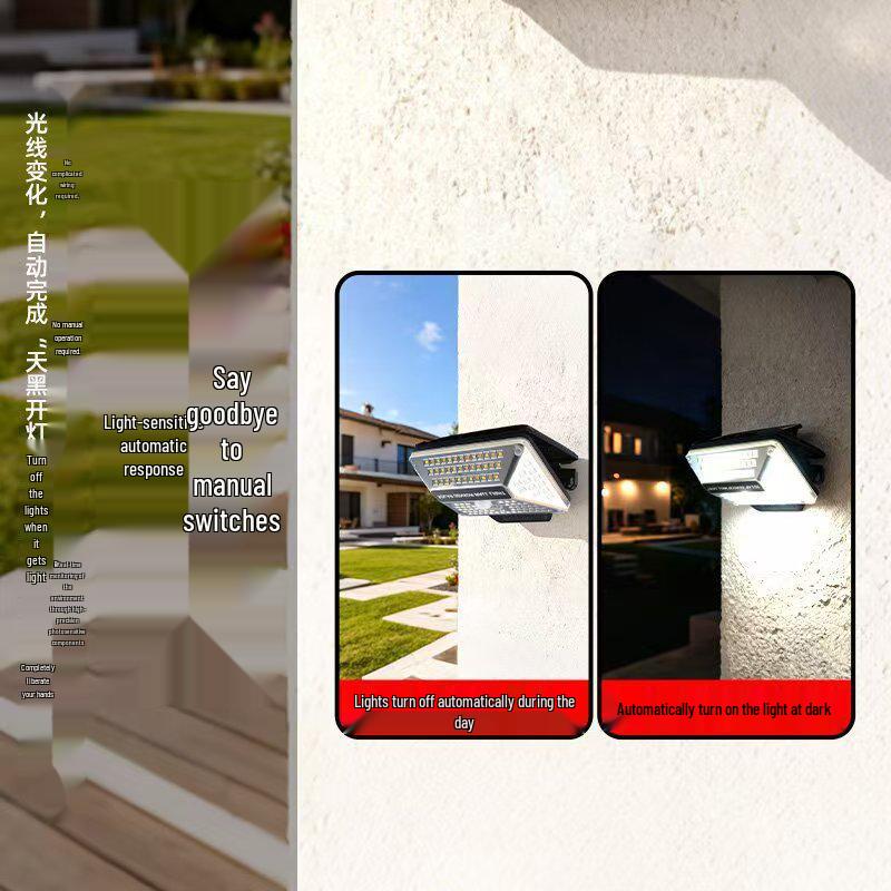 Solar Outdoor Courtyard Light with Motion Sensor – Automatically Illuminates at Night