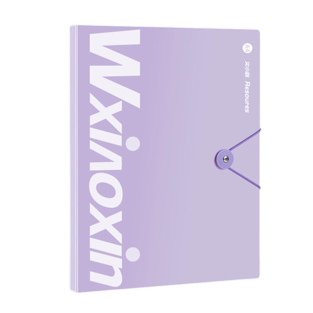 

A4 Insert Folder Transparent Data Book Gifts Classification File Folders фиолетовый