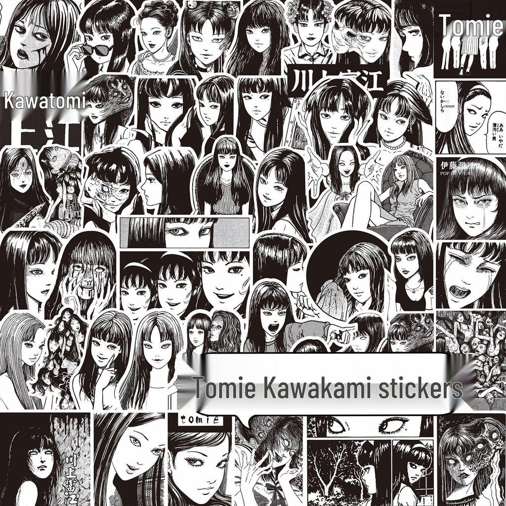 1000 Adesivi Anime in Bianco e Nero: Demon Slayer, One Piece & Altro per Decorazione Notebook