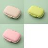 Travel Friendly Mini Portable 8 Grids Wheat Sealed Medicine Organizer Container Tablets Storage Dispenser Box