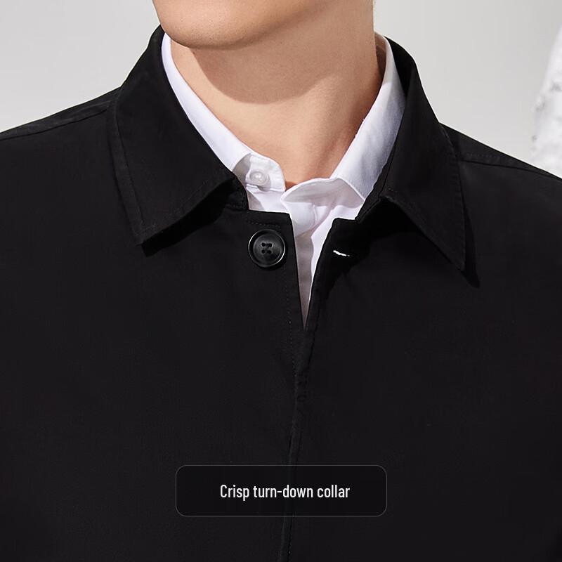 Antonio Men's Pure Cotton Business Casual Trench Coat