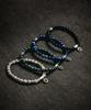 Ramolin India Gemstone Silver Bracelet Midnight Fog