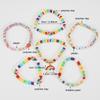 LGBT Pride Bracelet for Bisexual Lesbian Gay Allies Love Wins Rainbow Beaded Clay Elastic Stackable Stretch Bracelets