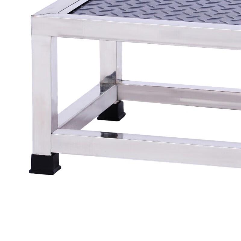 HSDG Stainless Steel Anti-Slip 3-Step Ladder Stool