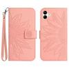 HT04 For Samsung Galaxy A06 4G Case Sunflower Leather Wallet Phone Cover with Wrist Strap