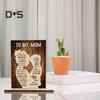 Mother's Day Wooden Ornament Gift for Mom from Daughter/Son Desk Decor Standing Sign Birthday Gratitude Gift for Mom