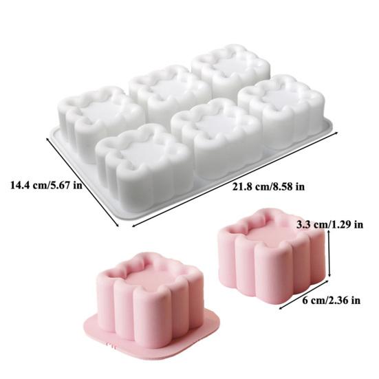Silicone Cake Mold Square Heart Shapes Mousse Chocolate Desserts Mold Cake Pan Muffin Mold Flexible Baking Tools