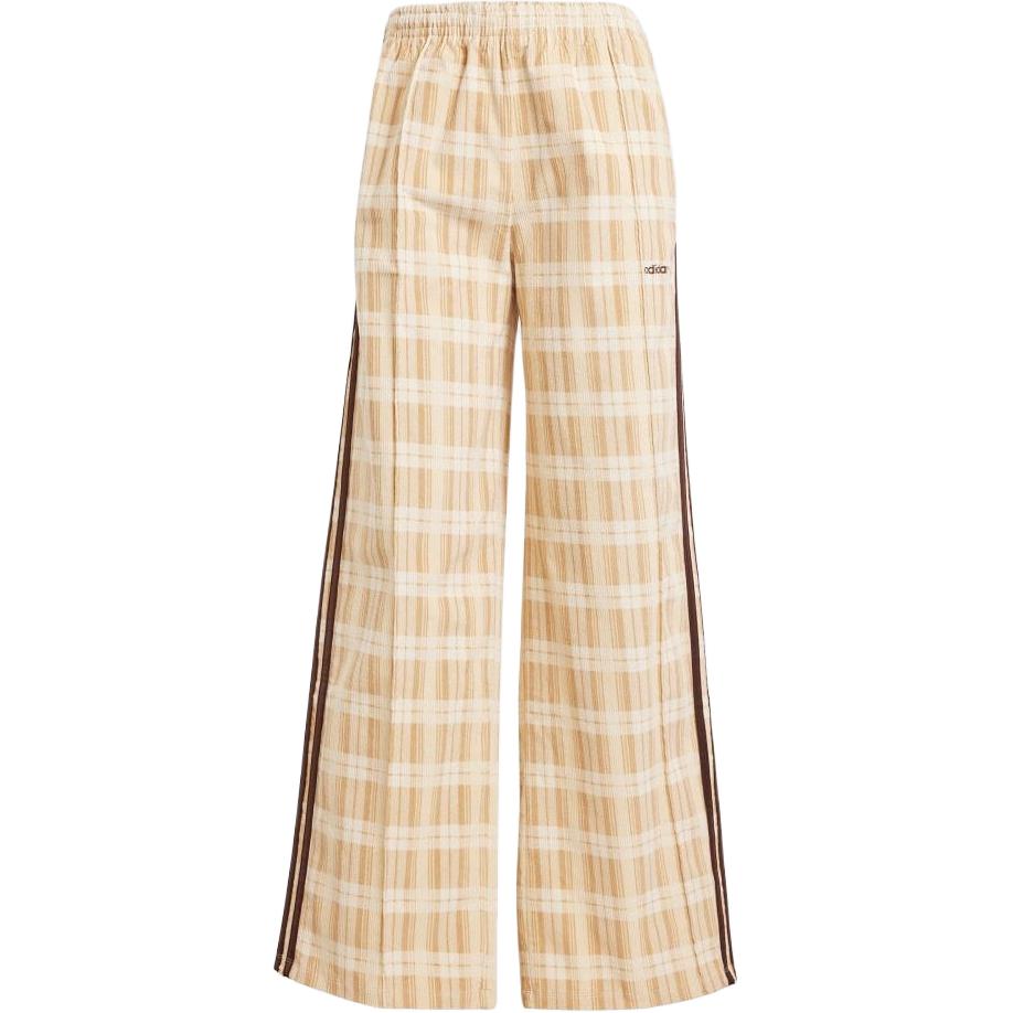 

Adidas Originals Comfortable Loose Plush Checkered Casual Pants Women Pants Phantom-Beige IX1055 XL
