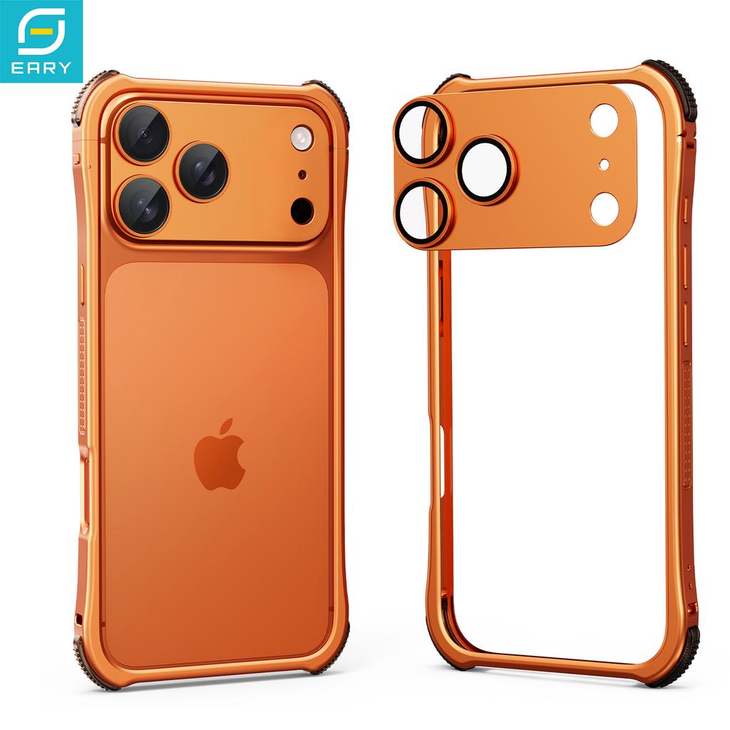 Kryt pro iPhone 17 Pro Max 17 Pro Kovové pouzdro Hliníkový kovový rám Kryt telefonu Plná ochrana kamery Kryt objektivu ze slitiny Nárazuvzdorný