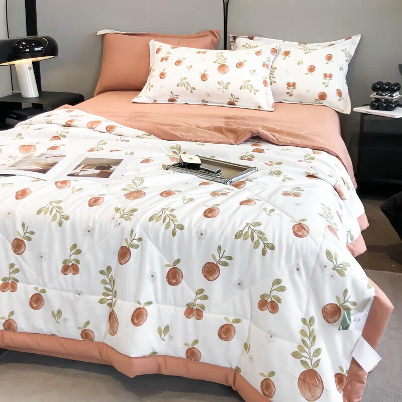 PLOVER Elegant Washed Cotton Summer Quilt Set