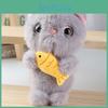 Fish Cat Hug Plush Charm Pendant Key Chain For Bag Decoration And Plays Girls