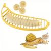 Stainless Steel Banana Slicer - Easy-to-Use Fruit Cutter for Salads & Platters, Durable Kitchen Gadget