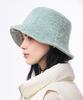 Hwaiteusaenjeu Flow Fur Embroidered Bucket Hat Twig (4 Colors)