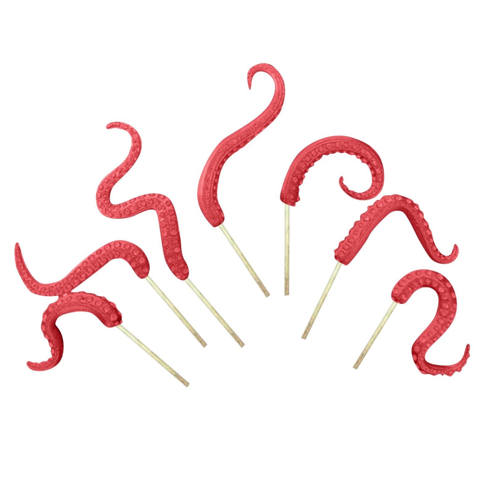 

Набор из 7 щупалец осьминога Sea Monstery, жуткая декоративная смола One Size красный