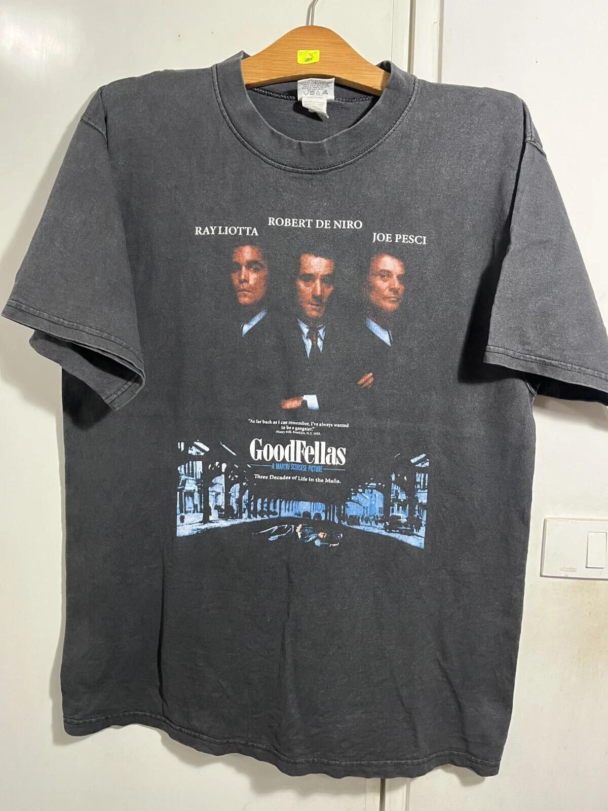 Vintage 90 s GoodFellas Robert De Niro Jimmy Conway Film Movie Gangster T Shirt XL