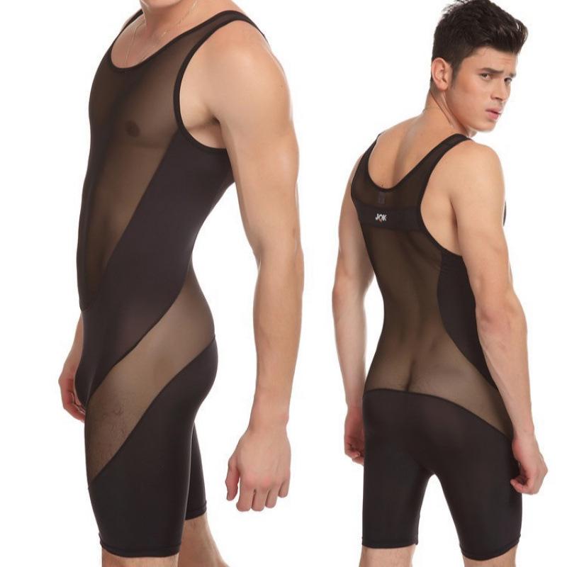 Men's Nylon & Mesh Sexy Stylish Comfortable Jumpsuit