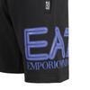 Emporio Armani EA7 SS24 Logo Print Loose Bermuda Casual Shorts Men shorts Black 3DPS76-PJSHZ-1200