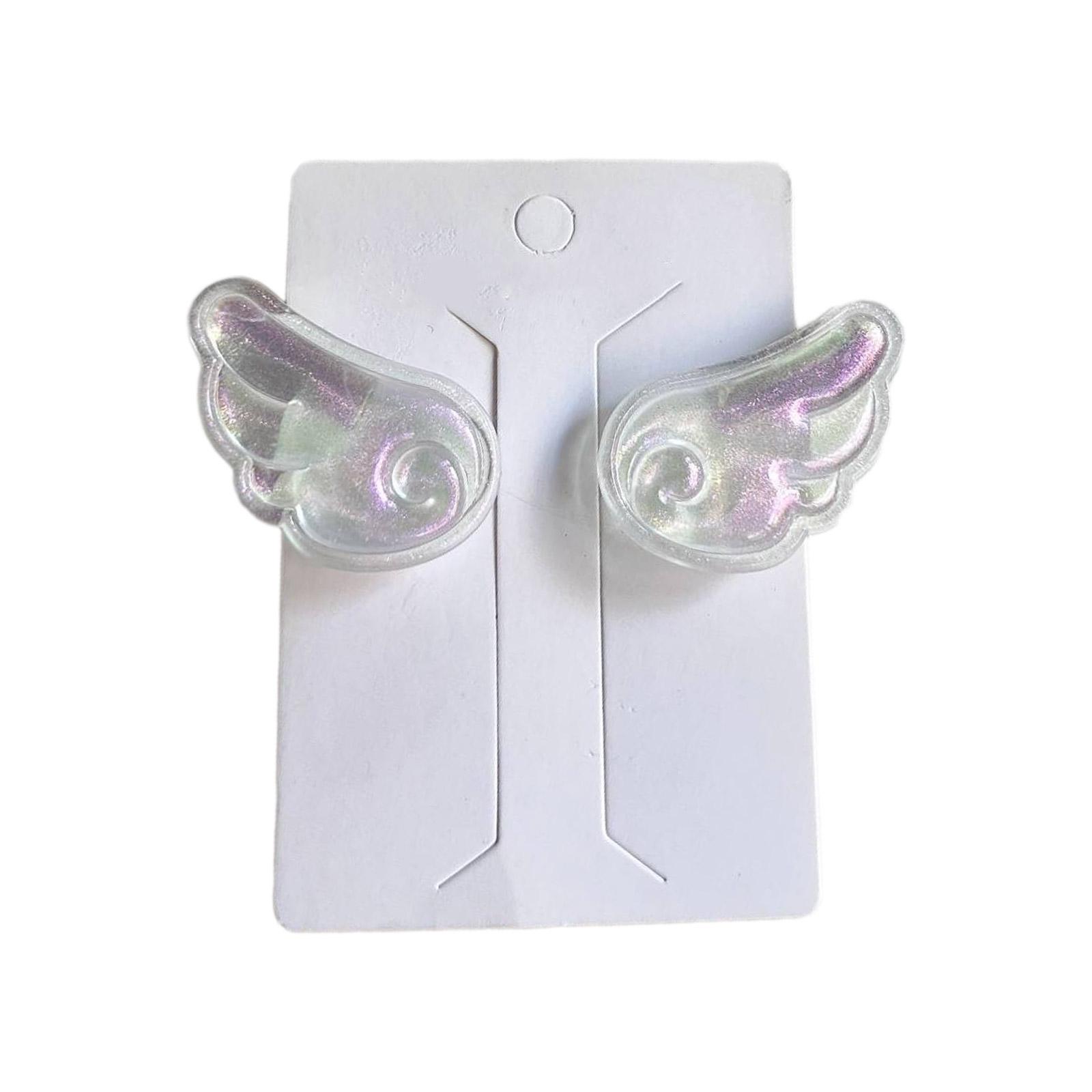 

Lolita Cute Bangs Hair Clip Nacreous Angel Hairpins Wings Hairpins Wing for All Hair Headpieces Pink Y2K Girls бежевый