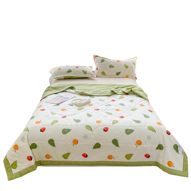 

YEKEROLAN Pineapple Print Cooling Fiber Summer Comforter