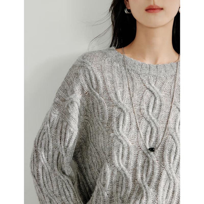 Yinman Relaxed Fit Cable Knit Sweater