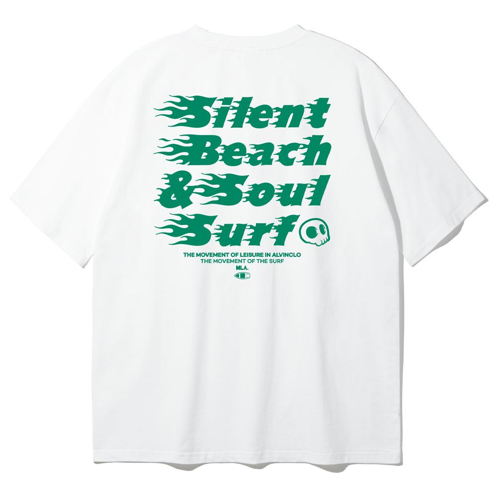 ALVINCLO Silent Beach Oversized Short Sleeve Tee Ast4991 (2 Colors)