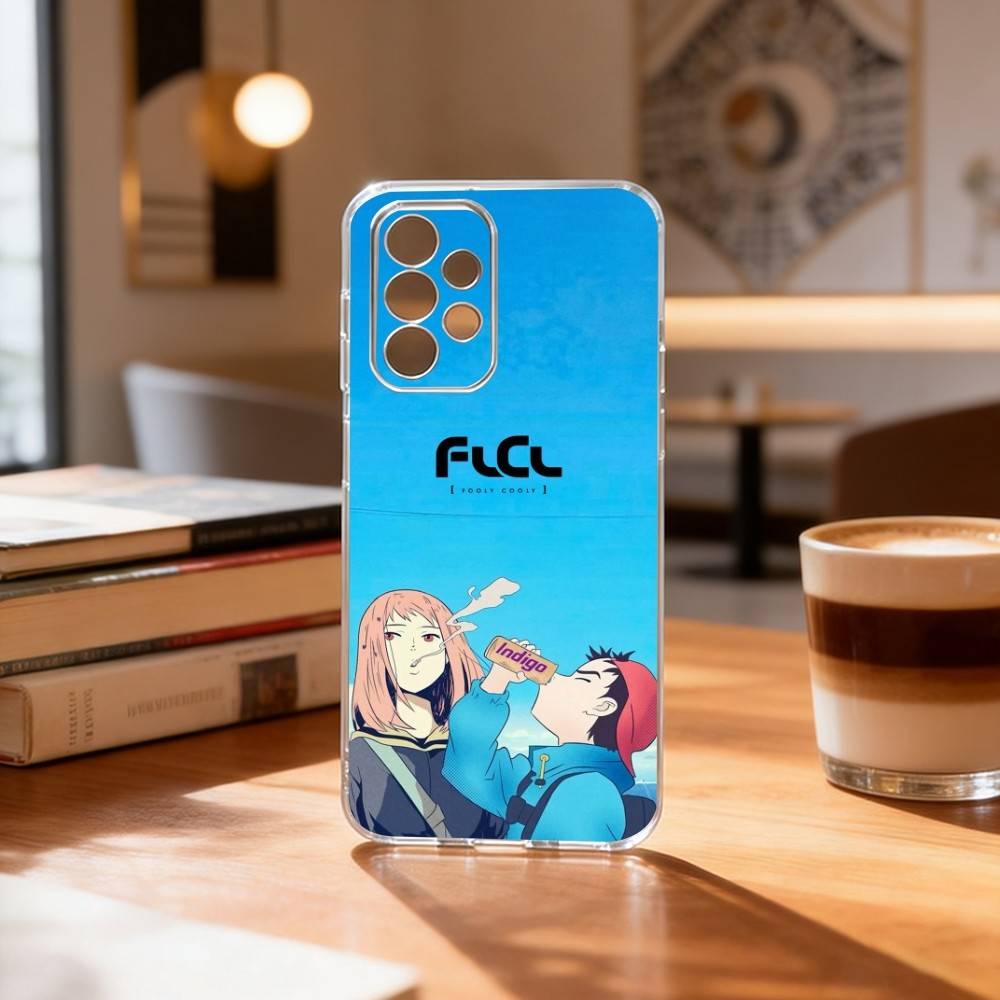 FLCL First L-Love C-Cyber Love  Phone Case For Samsung S25,S24,S21,S22,S23,S30,Ultra,S20,Plus,Fe Transparent Cover