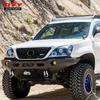 TRD Grille Kit: Compatible with 2003-2009 Lexus GX470, Featuring a Black Grille, Fog Lights, and Headlights.