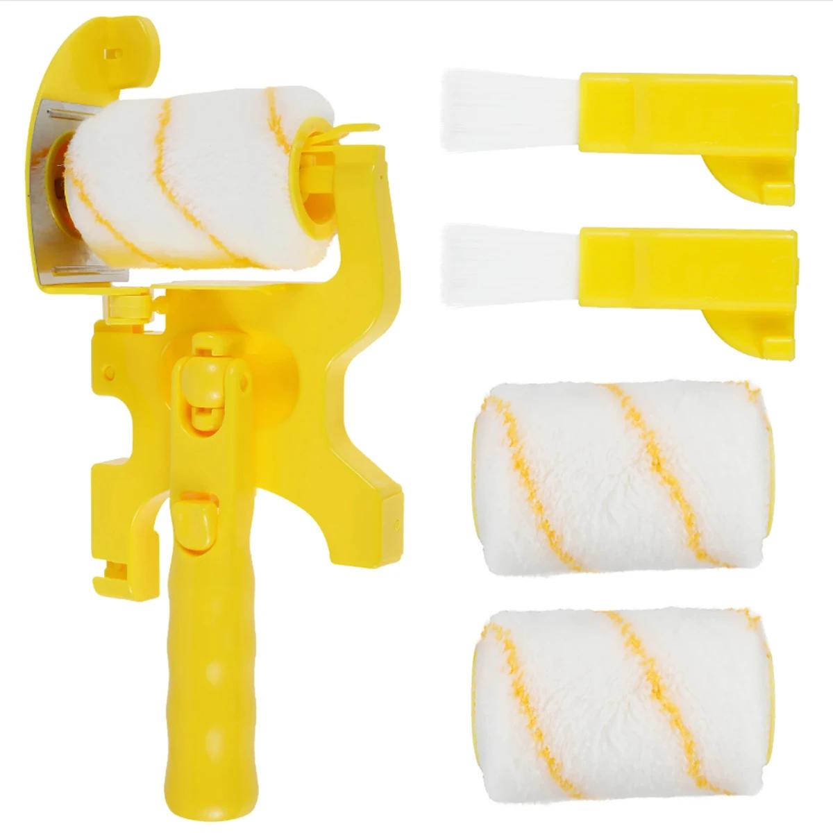 

Набор валиков для покраски кромок, пластиковый валик для покраски стен, кисть для покраски с разделением цвета для дома, двери, окна, потолка