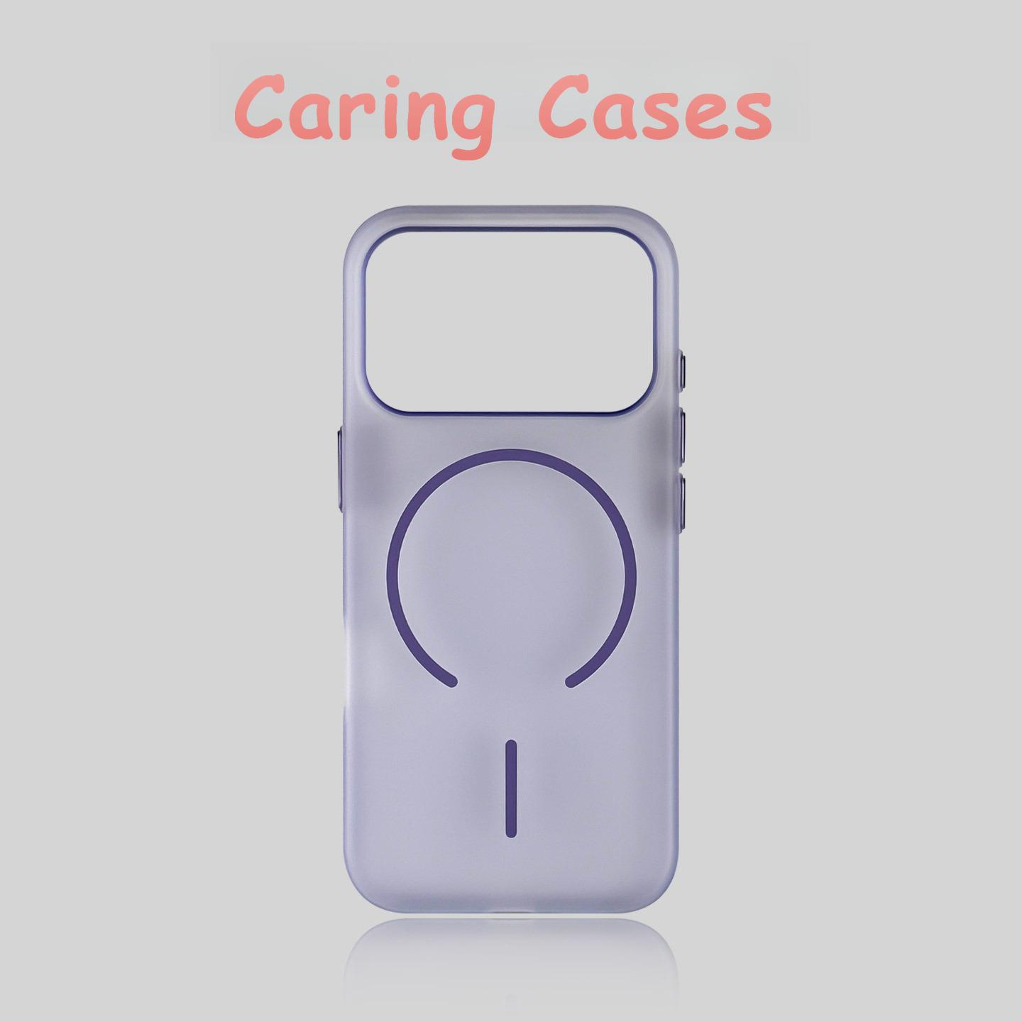 

for iPhone 17 Pro Max Magnetic Slim Matte Frosted Hard Case Semi-Transparent Minimalist Premium Cover with iPhone 16 15 14 13 12 iPhone 12 Pro Max фіолетовий