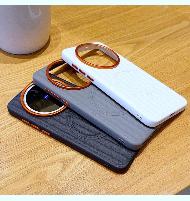 Vivo X300 Ultra & iQOO 15T Leather Phone Case with Strong Magnetic Suction & Drop Protection