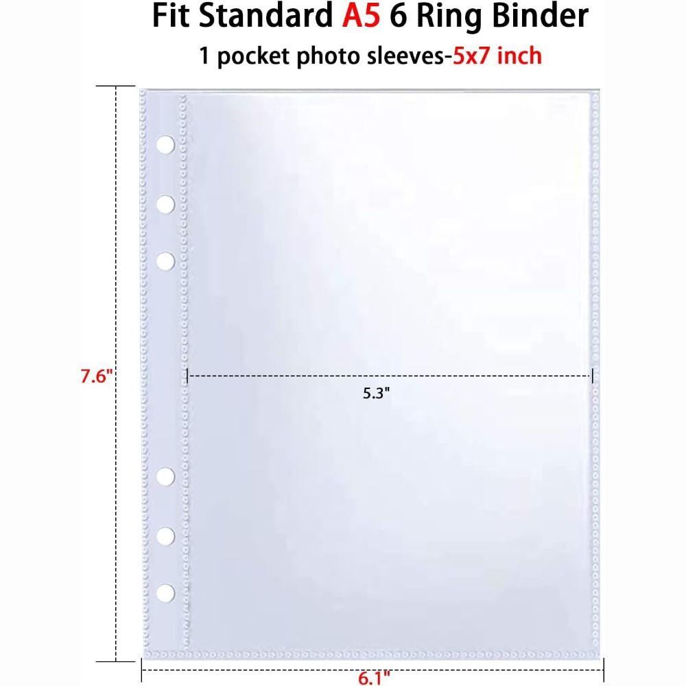 Multi-Pockets Photocard Binder A5 Size Inner Page Kpop Photocard  Binder Photocard Sleeves
