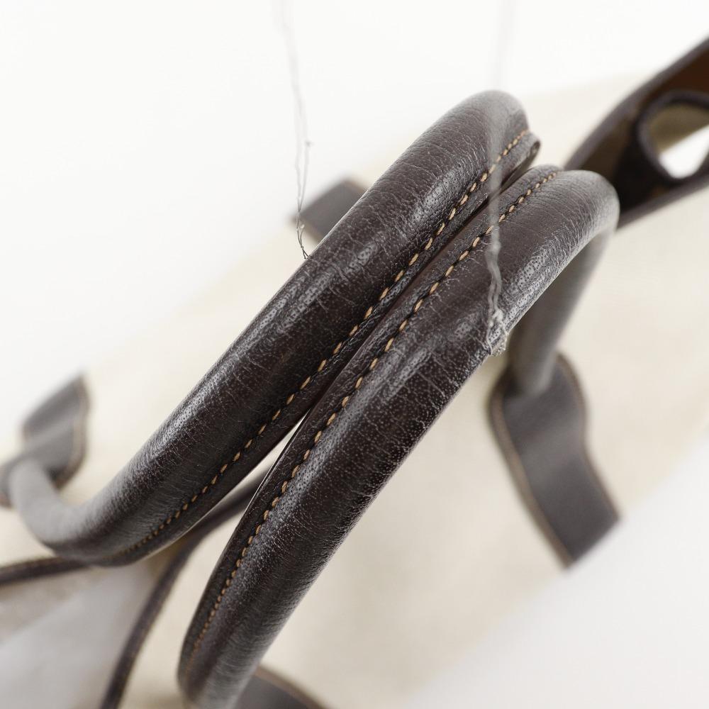 HERMES Garden party PM Tote Bag Marron Beige / Brown Tower ash Women Used