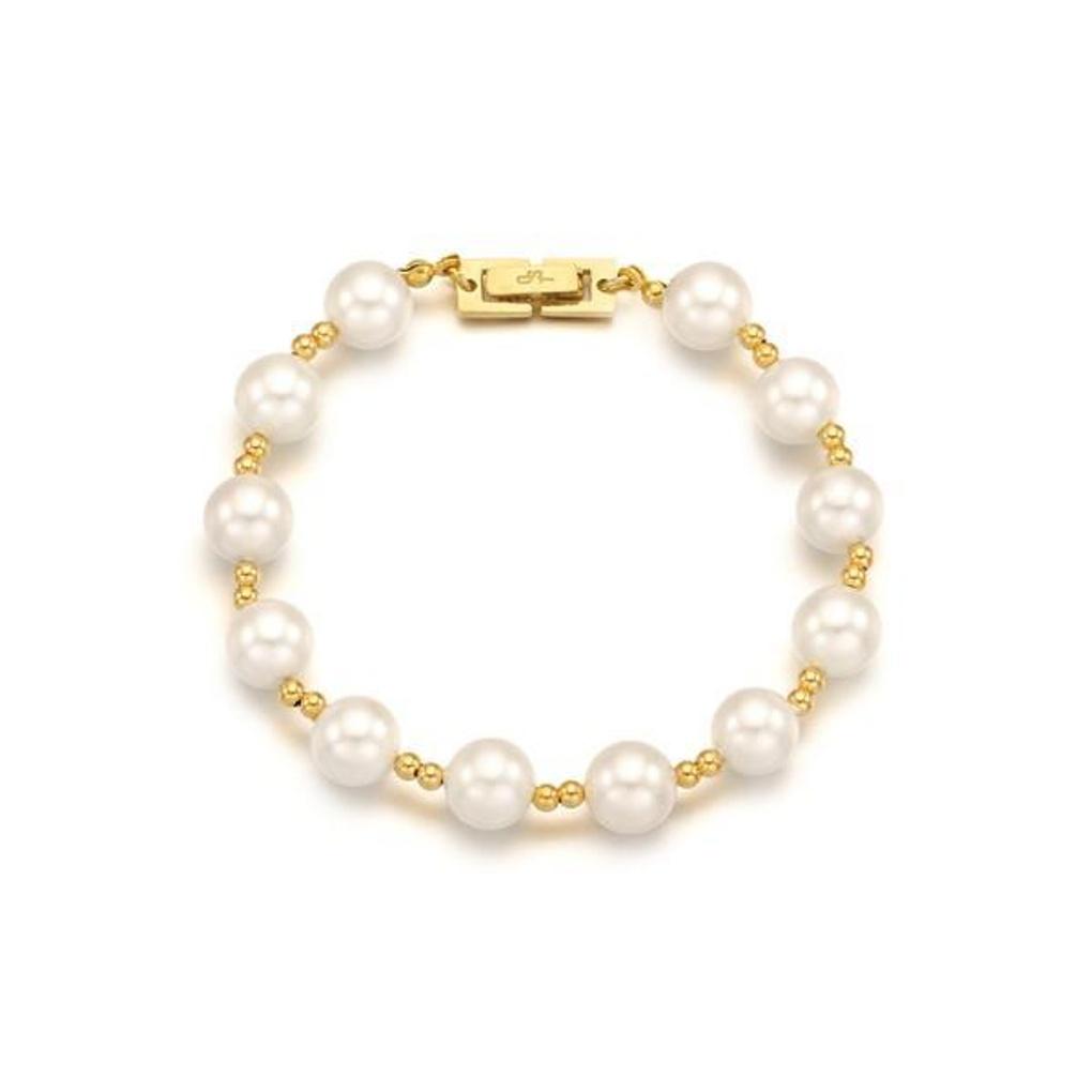 Plump 8mm Yellow Gold Pearl Bracelet (S) OTB1229S8PYI