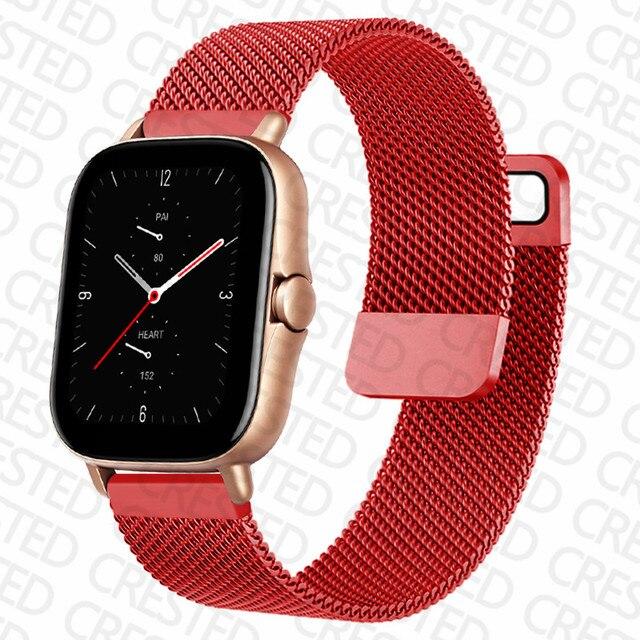Buy 20mm/22mm Band For Amazfit GTS 3/2/2e/GTS2 Mini/GTR3/3 Pro GTR 3  42mm/47mm/2/2e Magnetic Metal Watch Bracelet Amazfit Bip Strap at  affordable prices — free shipping, real reviews with photos — Joom