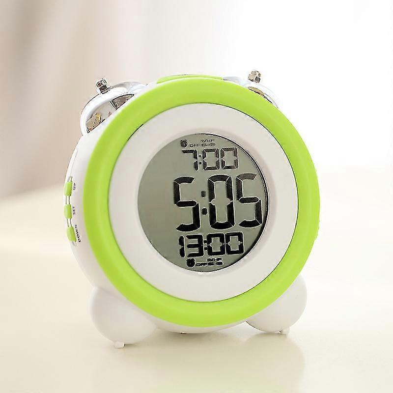 Loud Bed Alarm Clock, Alarm Clocks For Heavy Sleepers Or Hearing Impaired, Dull Alarm Clock With Adjustable Dimmer And Volume, Snooze, Blue