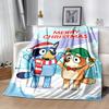 Bluey Friends Adventure Blanket Soft Warm Cozy Perfect for Sofa Office Livingroom Four Seasons Universal Modern Gifts For Family Or Friends
