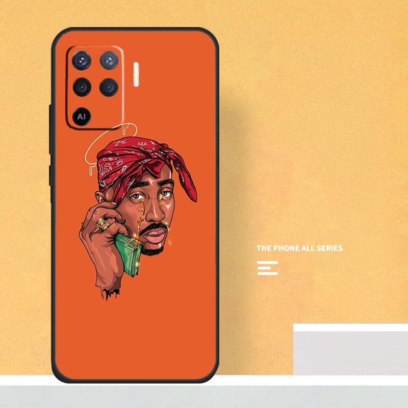 Rapper 2pac Singer Tupac Case For Oppo A5 A6 Pro A16 A76 A96 A17 A57 A40 A60 A80 A98 A58 A78 A18 A38 A54 A74 A94 A15