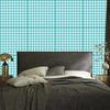 Wallpaper Fabric Pattern Celadon, Turquoise and White 50x1000