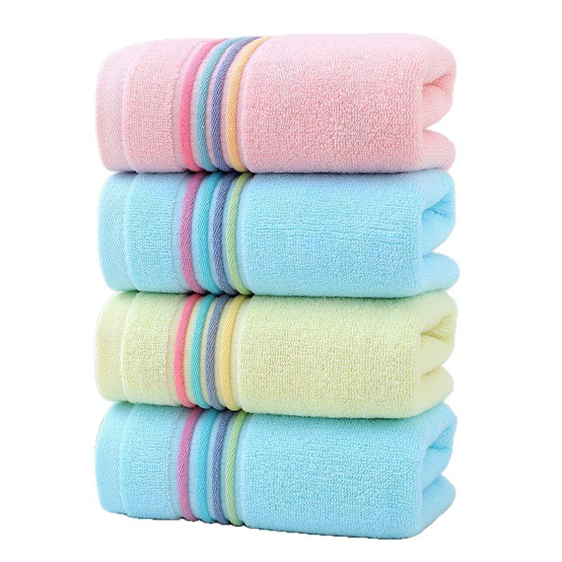 Striped Absorbent Thickened Adult Cotton Towel - Soft Gift Towel