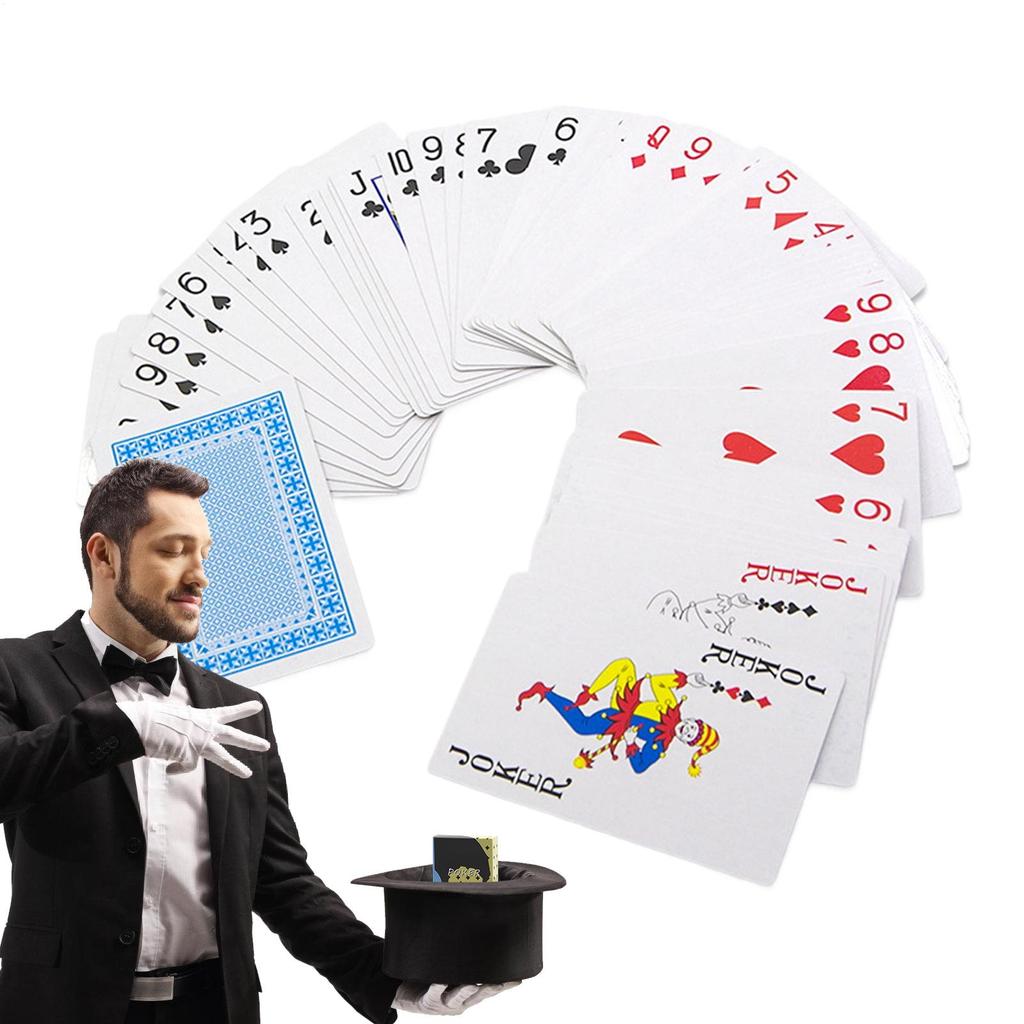 Deck Cards for Trick Beginners Deck Trick Poker Props Collectible Entertainment Poker Stage Performance Props with Instruction