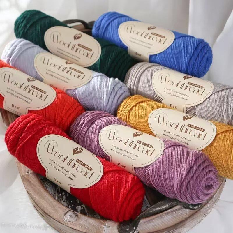 100g Dopamin Mittelfeines Garn, Handgestrickter Pullover, Schal, Mantel, Mütze, Handgestrickte Premium Wolle DIY Stricken & Häkeln