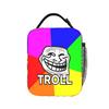 Trollface Meme  Lunch Bag  Aesthetic Lunch Box For Adult Picnic Insulated Cooler Bag Waterproof Designer Thermal Lunch Bags