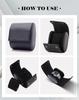 TINGSING Uhrenetui, Einzelne Uhr, Schwarz, PU-Leder Wildleder, Tragbar, Reise, Geschenk, Stilvoll
