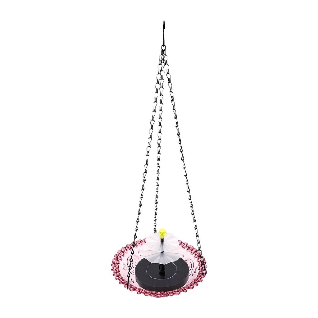 Hanging Bird Bath Fountain Solar Powered Hanging Bird Fountain for Garden Outdoor