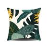 New Nap Pillow Green Leaves Sofa Plush Pillow Cover Home Bedroom Sofa Summer Pillow Cover