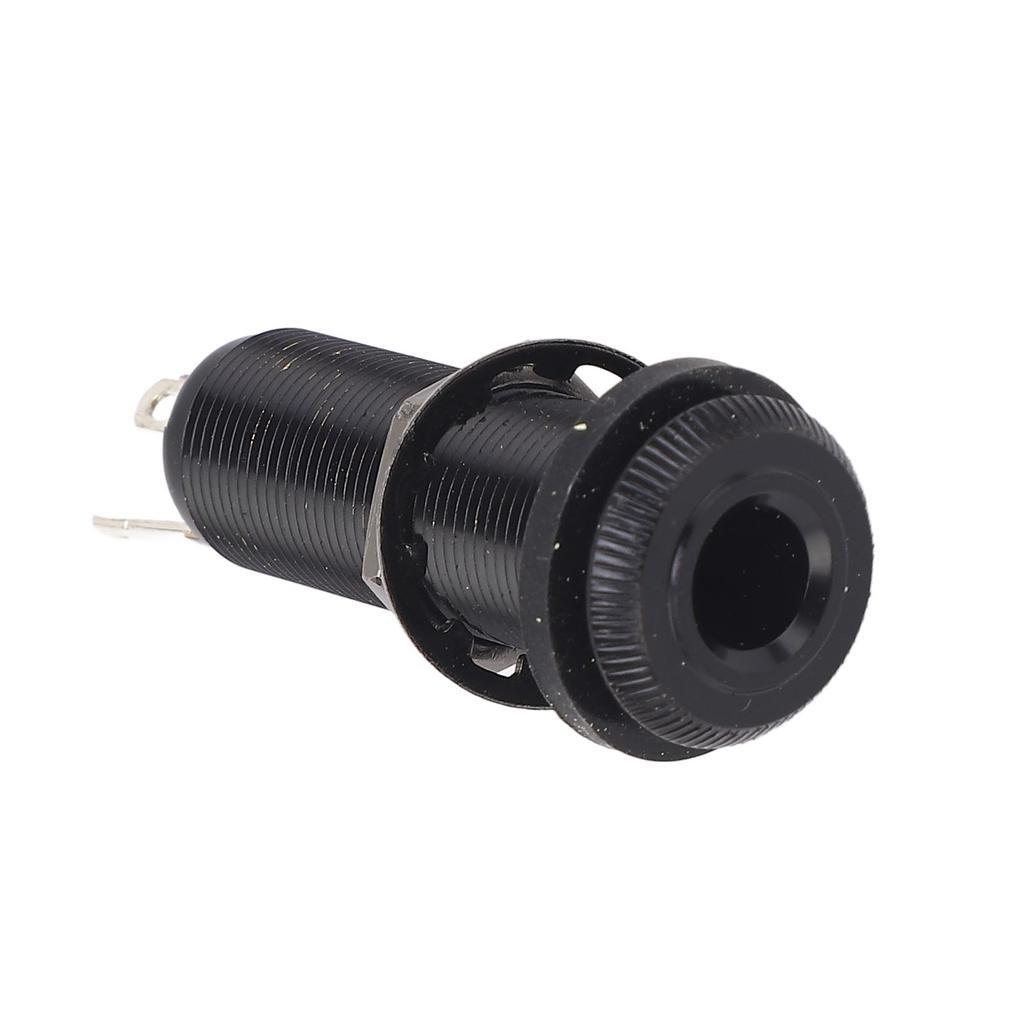 Cylinder Input Output Jack High Sensitivity Noise Reduction Bass Barrel Jack for Acoustic Electric Guitar