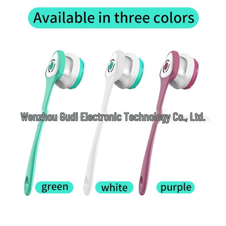 Rechargeable Long-Handle Electric Bath Brush & Vibration Massager