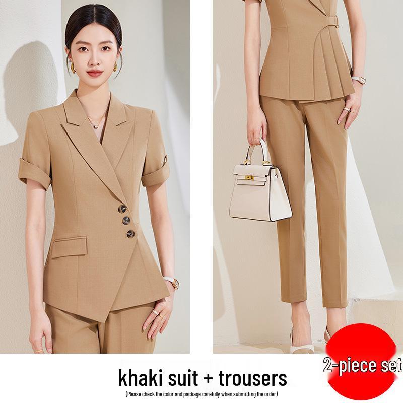 Goddess Style Professional Women's High-End Suit Skirt Set - Elegant Workwear for Mature Women